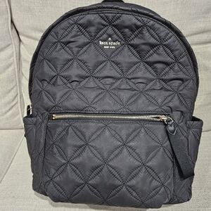 Kate Spade Quilted Black Backpack